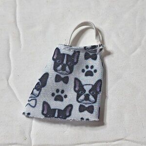 Barbie Doll Pet Vet Boutique Dog Apron Black & White 1.5" Mattel